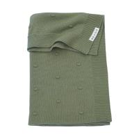 Meyco Wiegdeken Mini Knots Forest Green 75x100cm