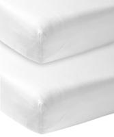 Meyco Wieghoeslaken Jersey Wit 40 x 80/90 cm (2-Pack)