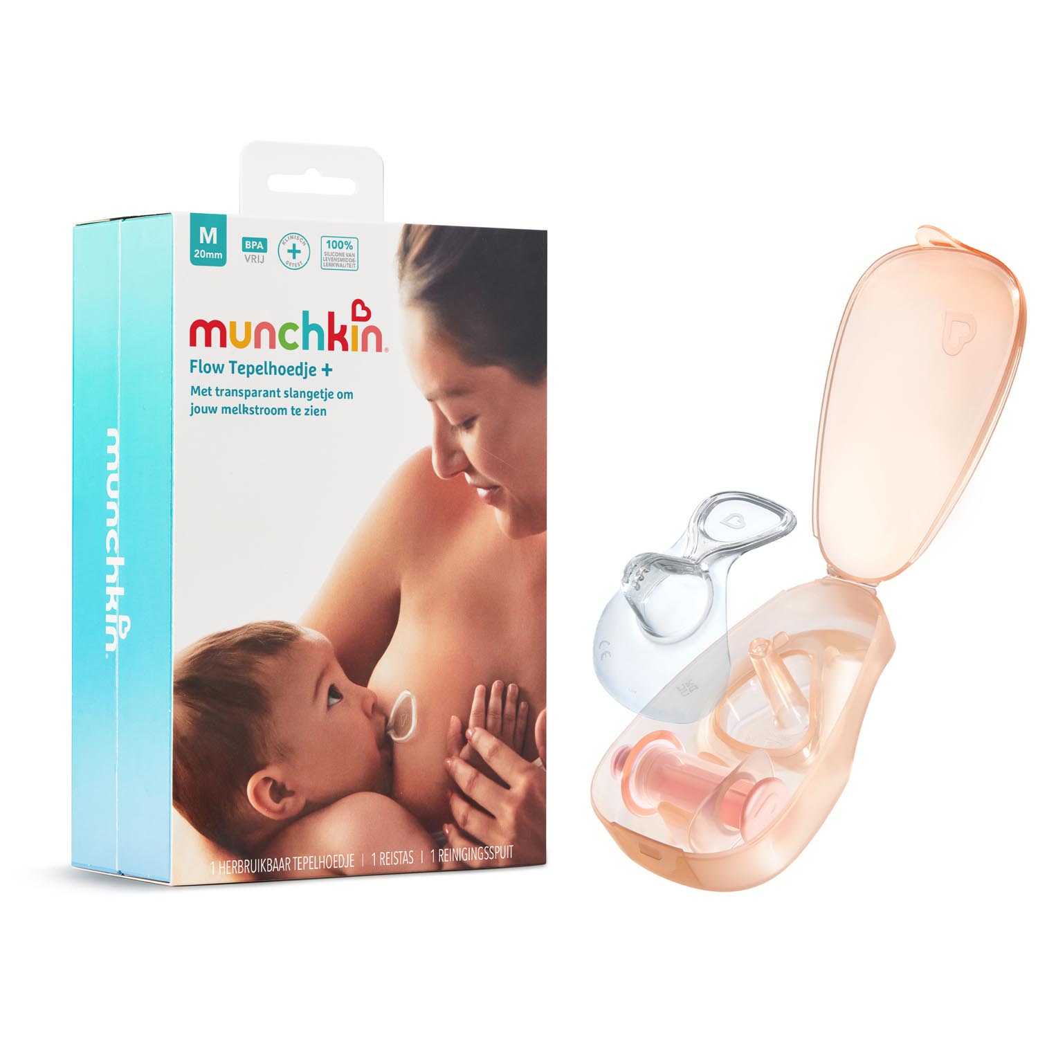 Munchkin Flow tepelhoedje maat M - 20mm