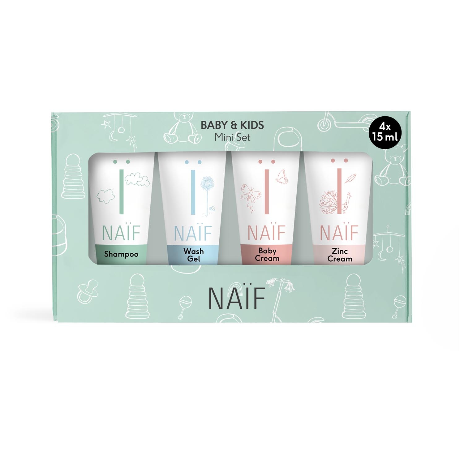Naïf mini verzorgingsset voor baby & kind