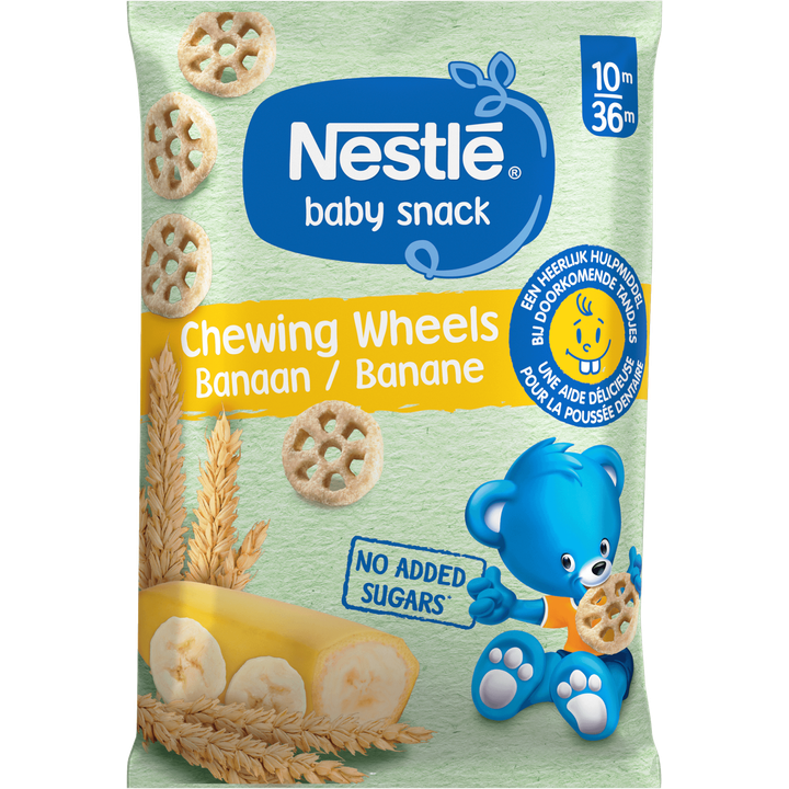 Nestlé Baby Snack Chewing Wheels Banaan 10m/36m 28 g