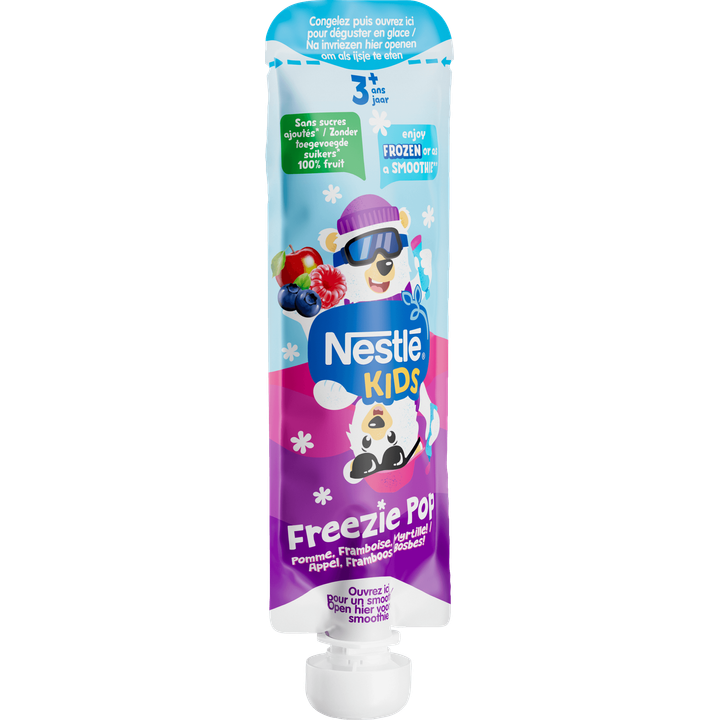 Nestlé Kids Freezie Pop Appel, Framboos, Bosbes! 3+ Jaar 70 g