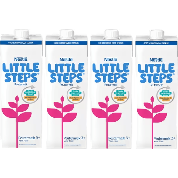Nestlé LITTLE STEPS® Peutermelk 3+ jaar 4 x 1 L