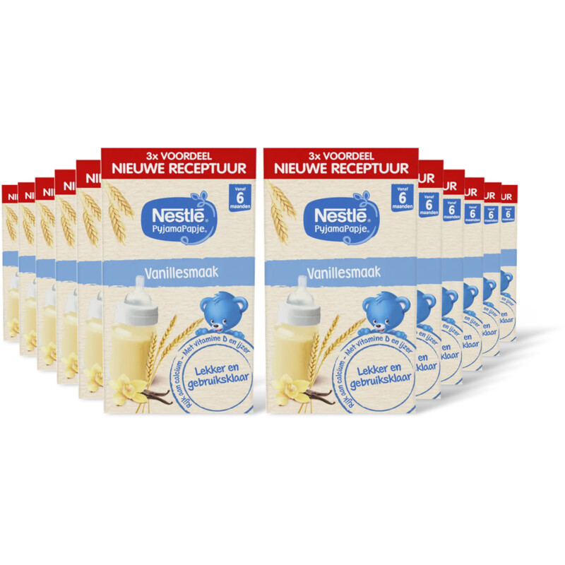Nestlé Pyjamapapje vanille 6m+ 3x voordeel 12pk