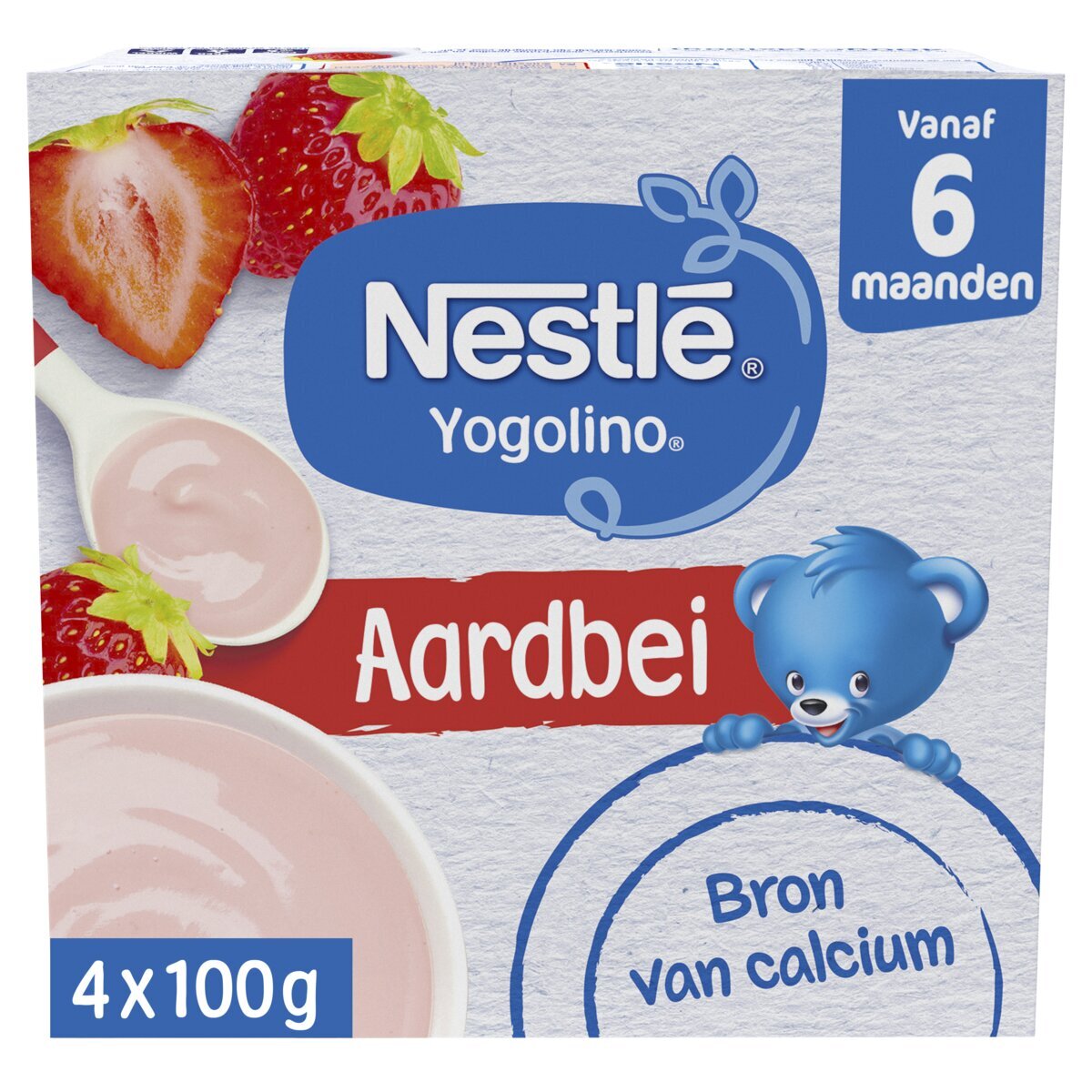 Nestlé Yogolino 6+M Aardbei Babydessert