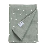 Nifty Hydrofiel doek - Olive Print - 120 x 120 cm