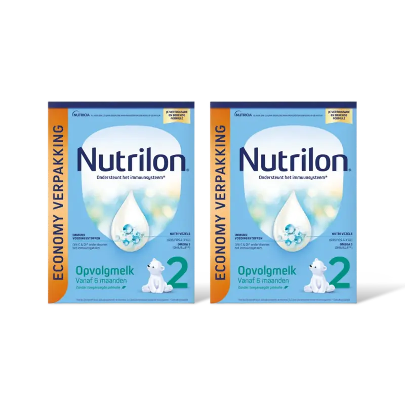 Nutrilon 2 opvolgmelk economy verpakking 6m+ 2-pk