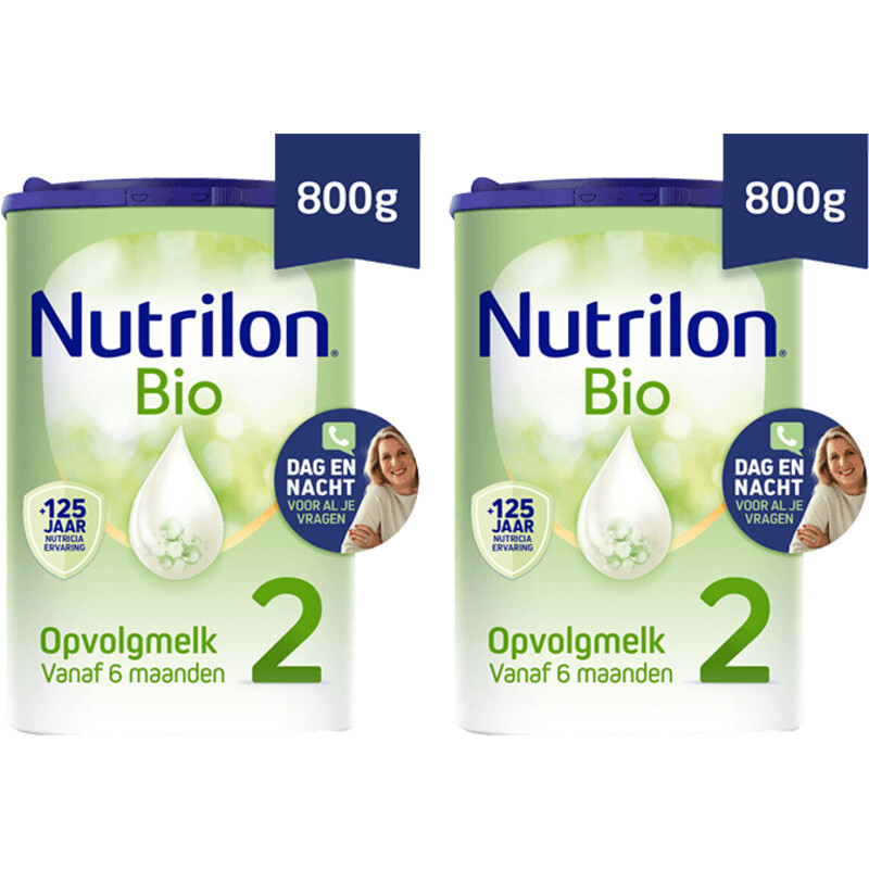 Nutrilon Bio 2 opvolgmelk 6+ maanden 2-pack