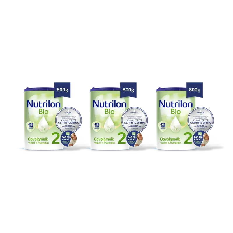 Nutrilon Bio 2 opvolgmelk 6+ maanden 3-pack