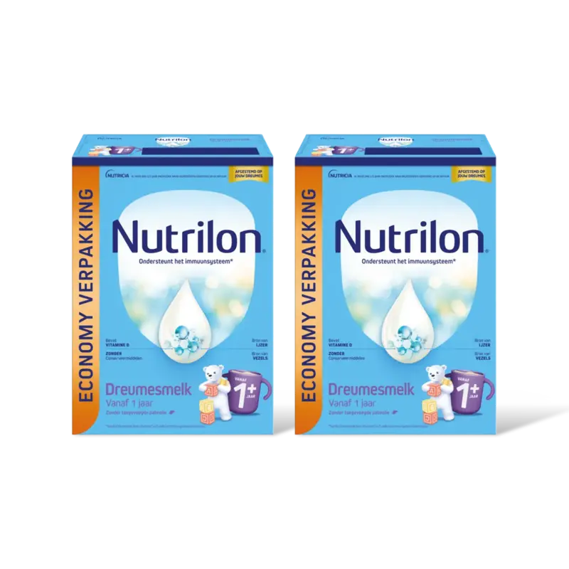 Nutrilon Dreumesmelk 1+ jr econom verpakking 2-pk