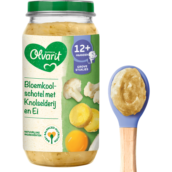 Olvarit 12+ Maanden Bloemkoolschotel Knolselderij Ei 250g