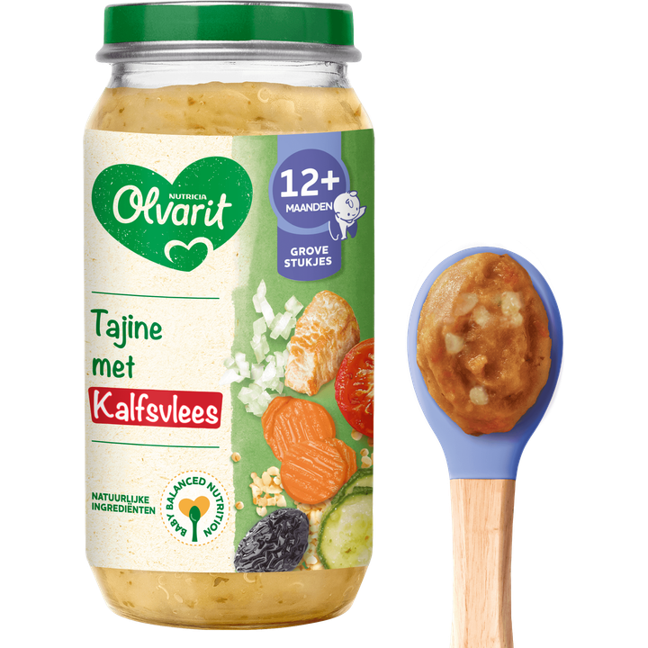 Olvarit 12+ Maanden Tajine Met Kalfsvlees 250 g