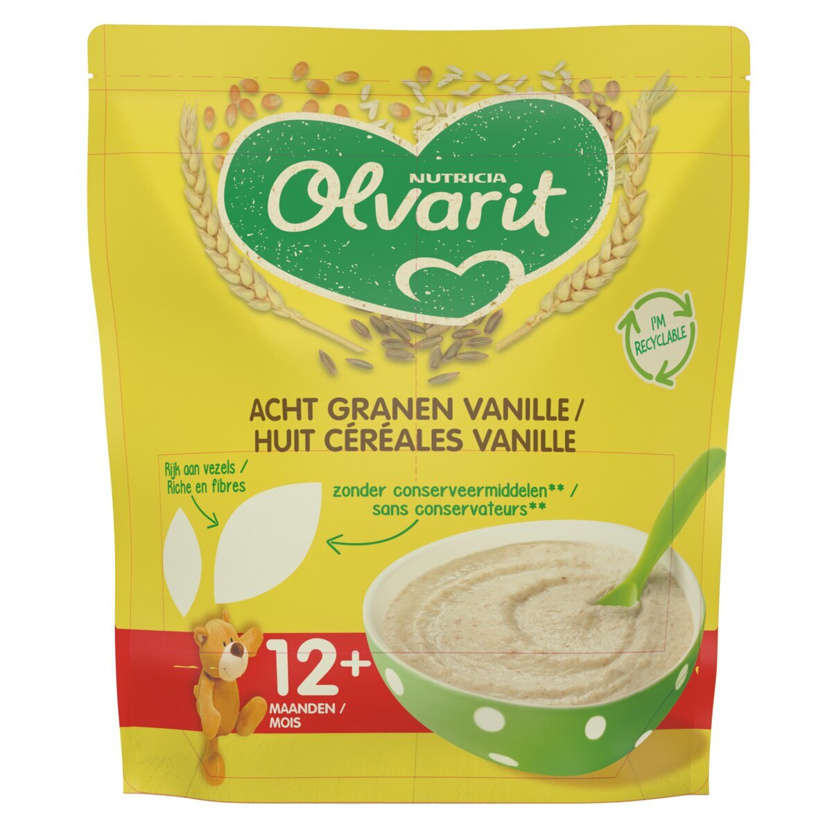 Olvarit 12+M Acht Granen Ontbijtpap