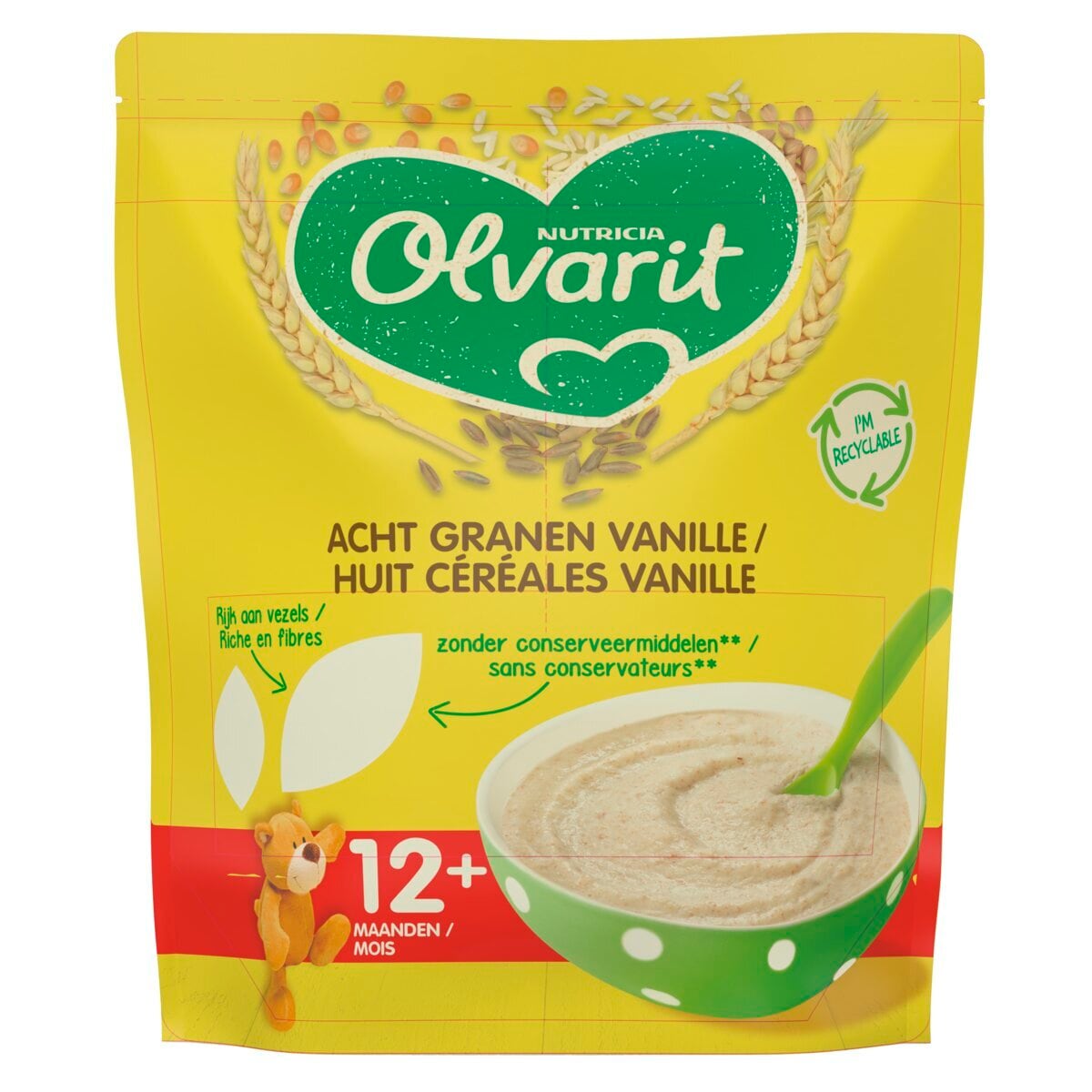 Olvarit 12+M Acht Granen Ontbijtpap