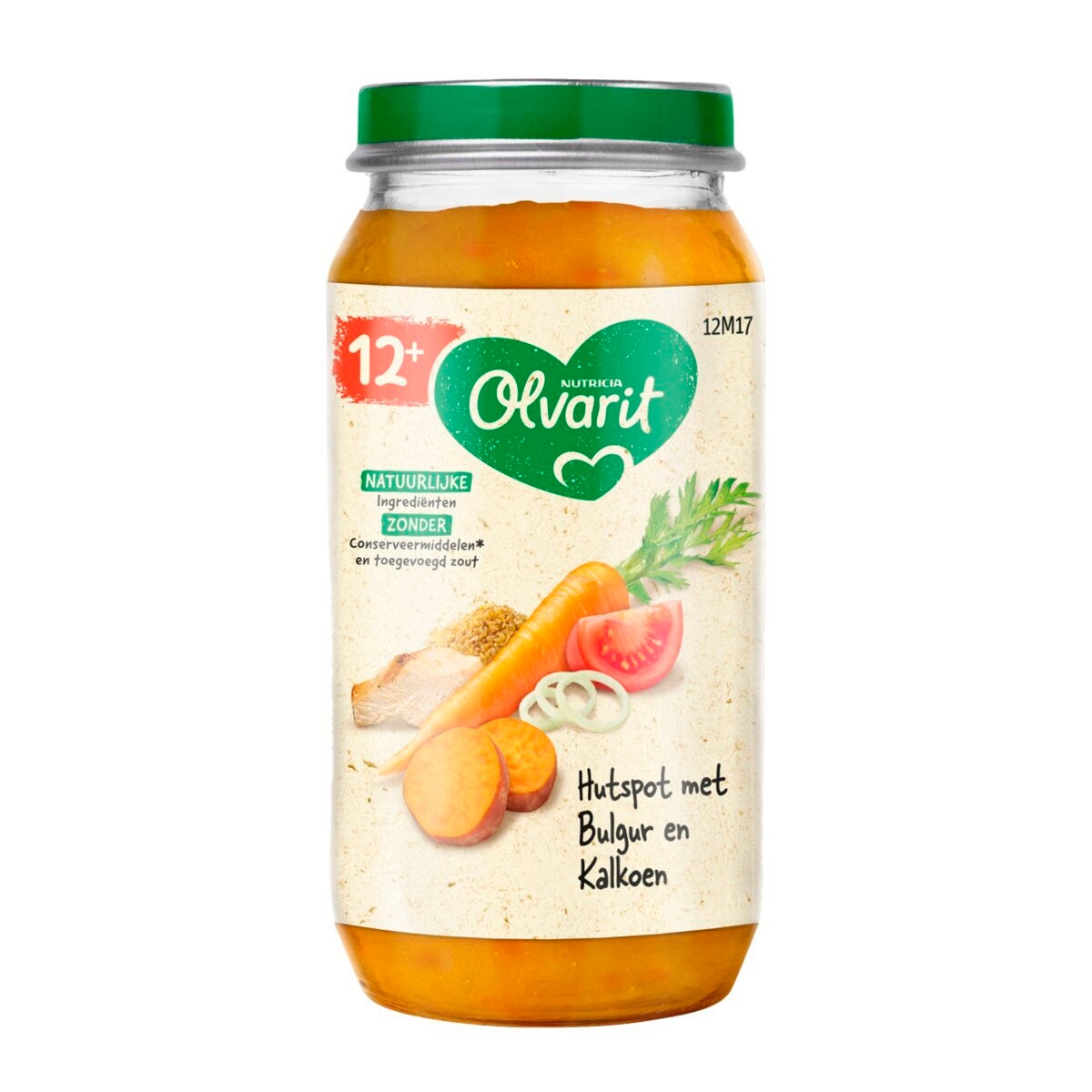 Olvarit 12+M Hutspot met Bulgur en Kalkoen Maaltijdpotje