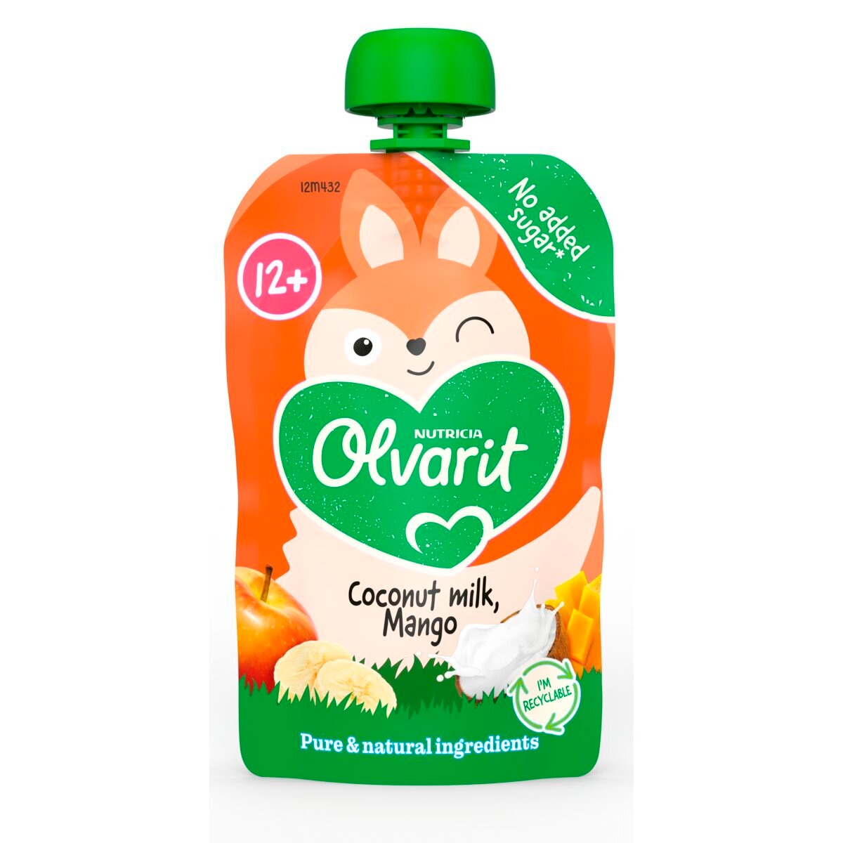 Olvarit 12+M Kokosmelk Mango Knijpfruit