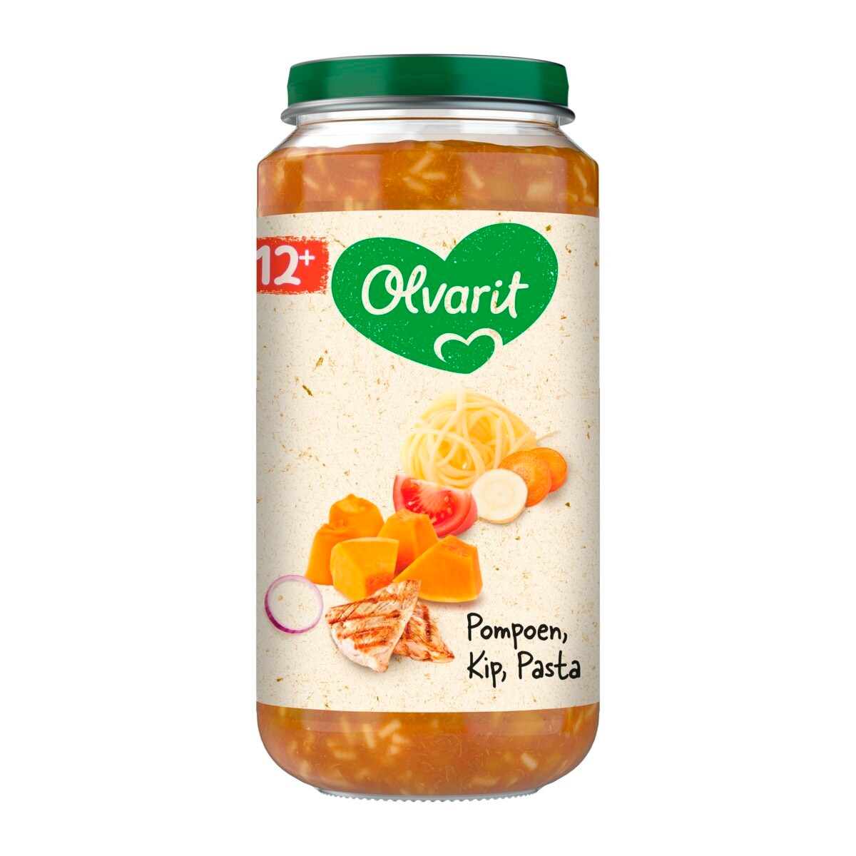 Olvarit 12+M Pompoen Kip Pasta Maaltijdpotje