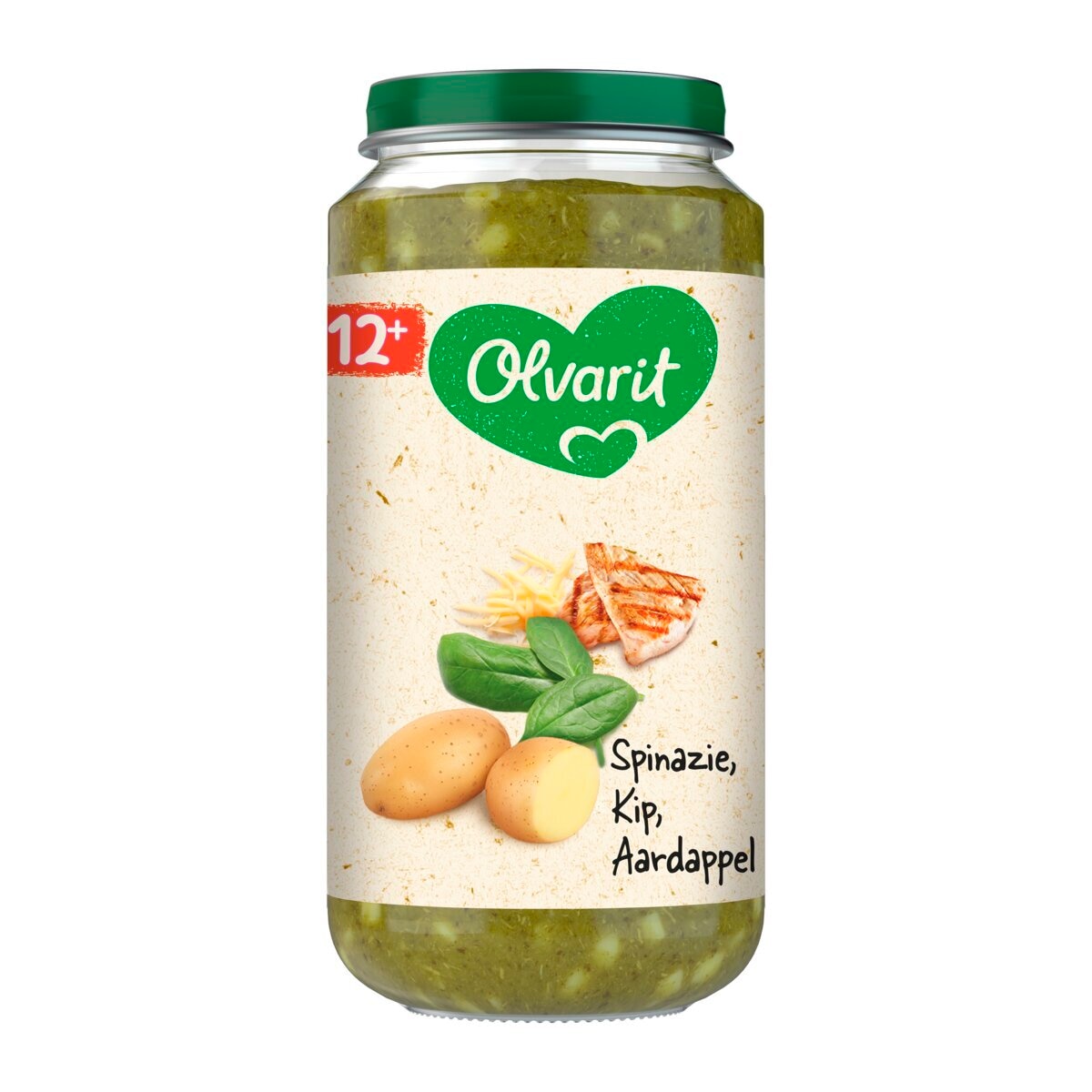 Olvarit 12+M Spinazie Kip Aardappel Maaltijdpotje