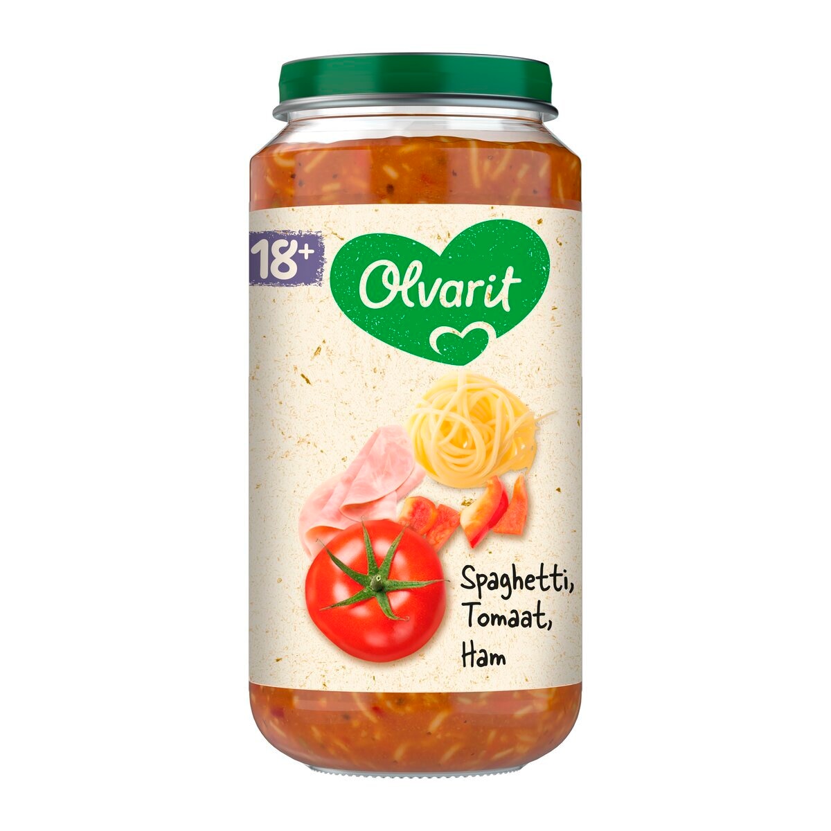 Olvarit 18+M Spaghetti Tomaat Ham Maaltijdpotje
