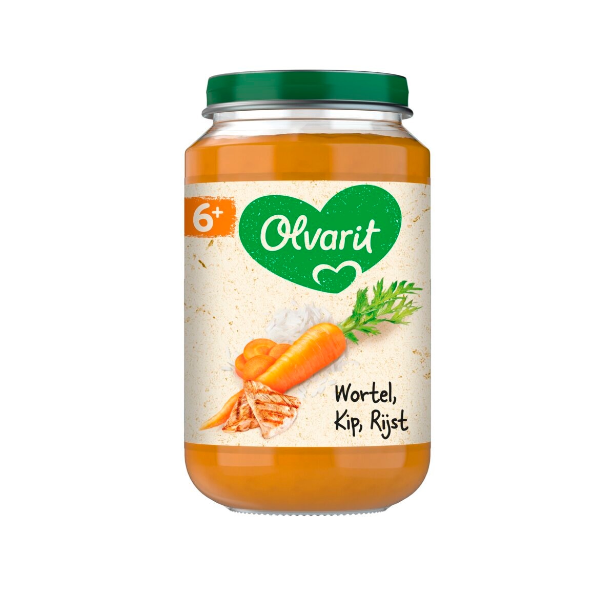 Olvarit 6+M Wortel Kip Rijst