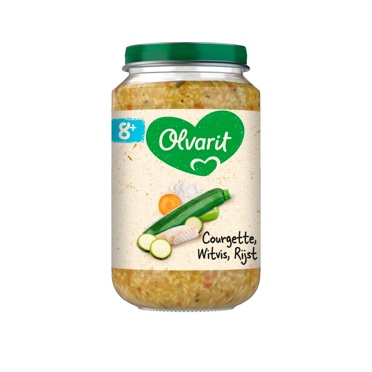 Olvarit 8+M Courgette Witvis Rijst Maaltijdpotje