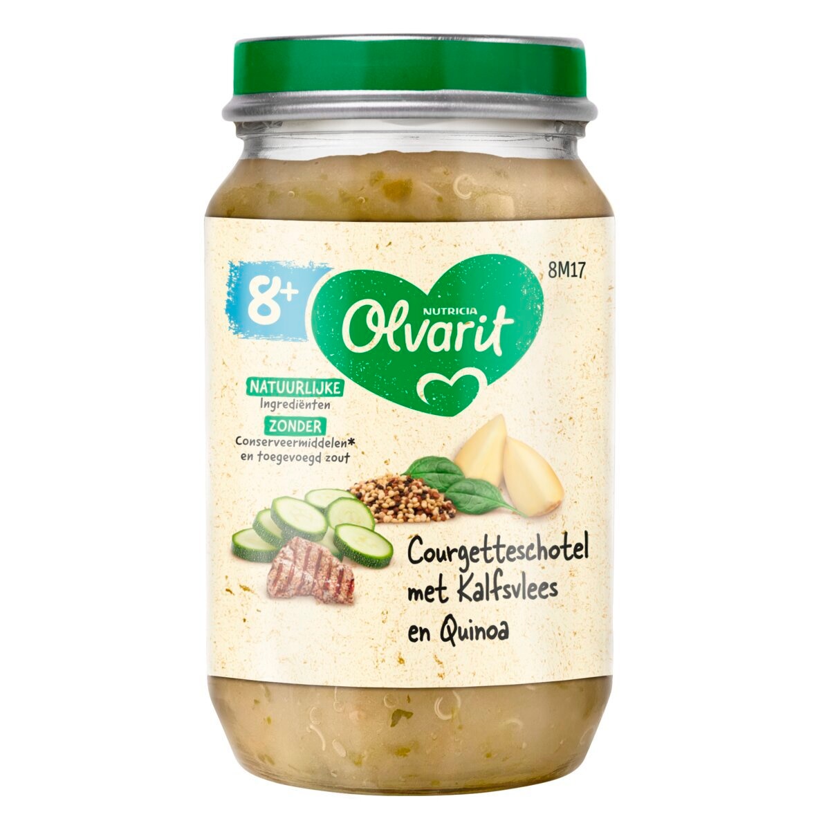 Olvarit 8M+ Courgetteschotel met Kalfsvlees Maaltijdpotje