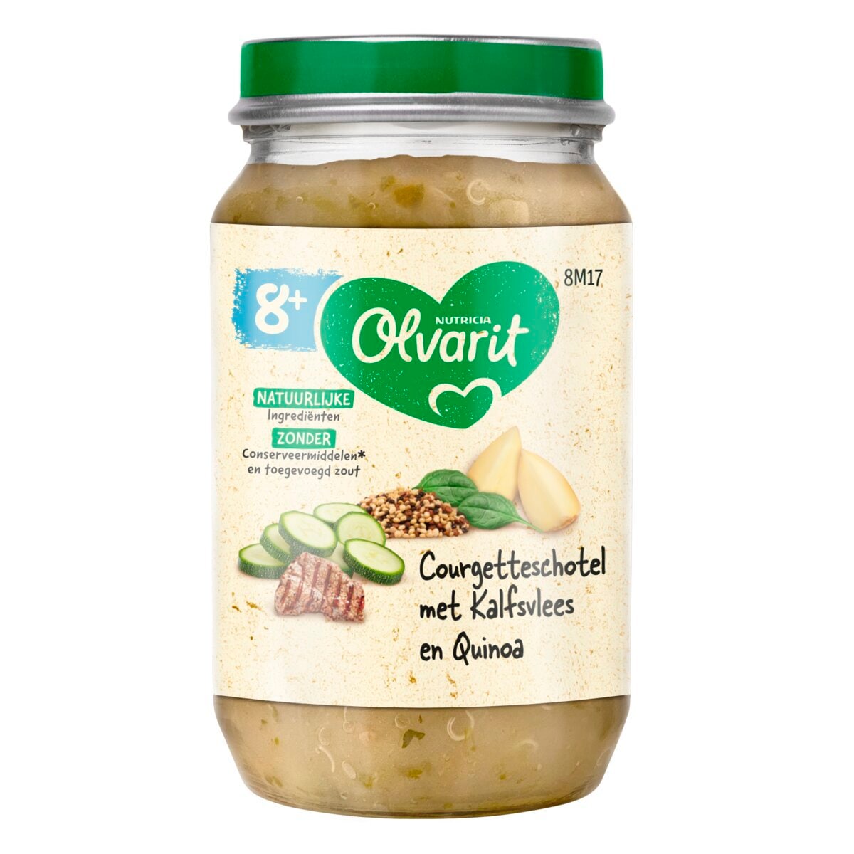 Olvarit 8M+ Courgetteschotel met Kalfsvlees Maaltijdpotje