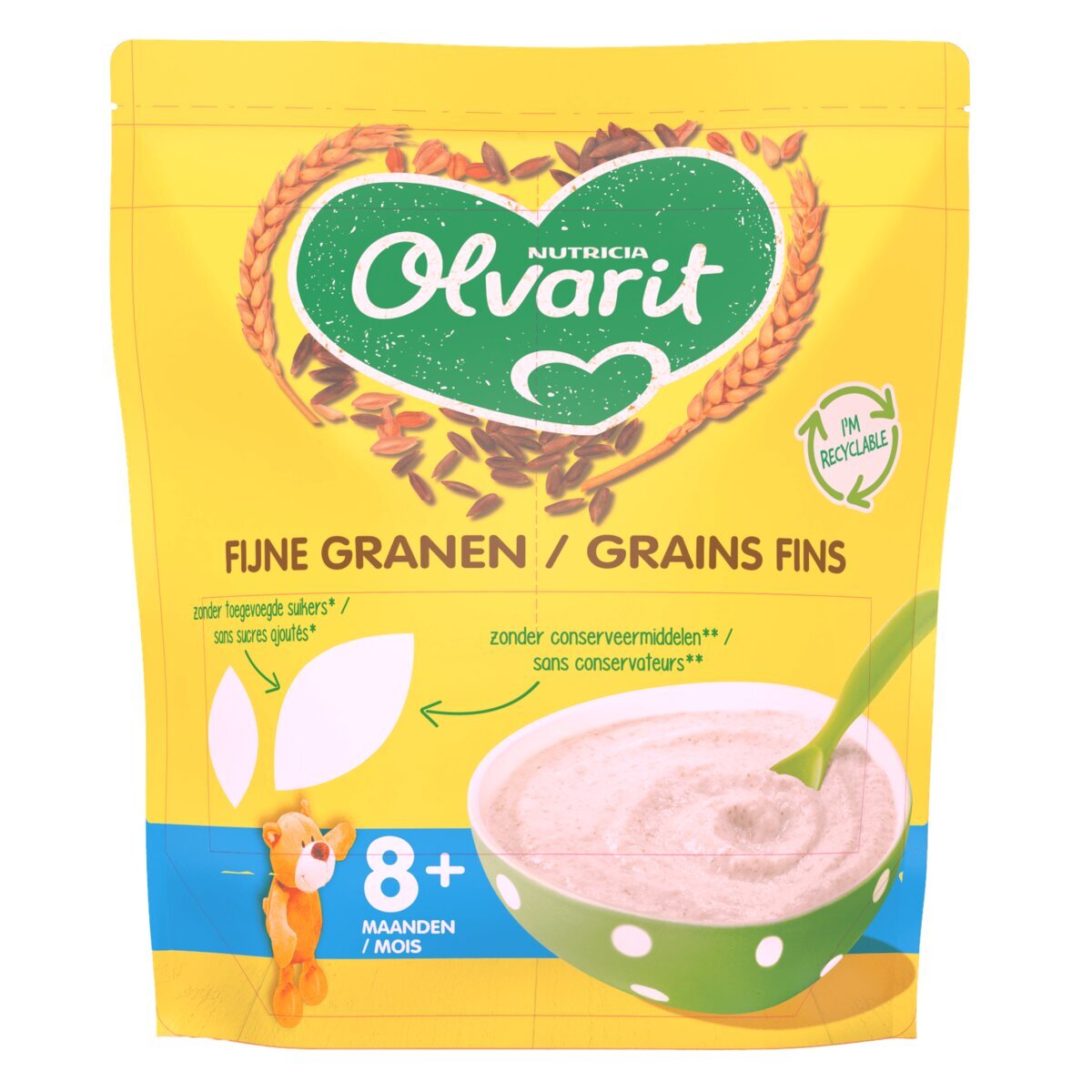 Olvarit 8+M Fijne Granen Ontbijtpap