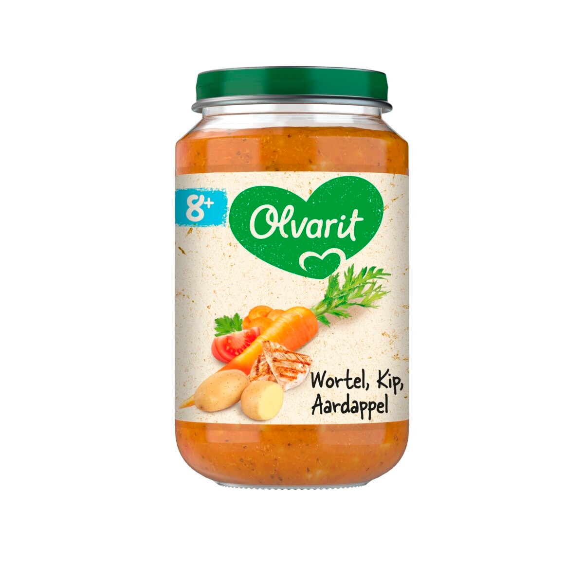 Olvarit 8+M Wortel Kip Aardappel Maaltijdpotje