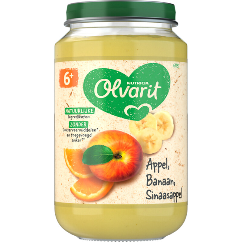 Olvarit Appel banaan sinaasappel 6m+