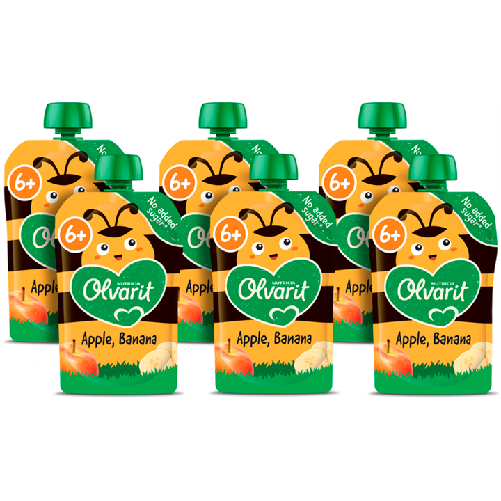 Olvarit Knijpfruit Appel Banaan 6+ Maanden 100 g