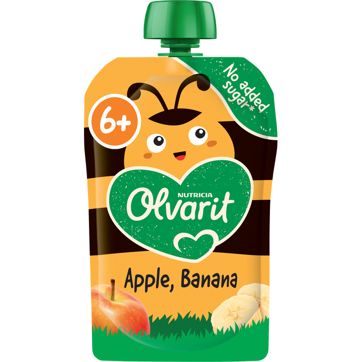 Olvarit Knijpfruit Appel Banaan 6+ Maanden 100 g