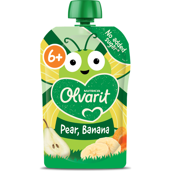 Olvarit Knijpfruit Peer Banaan 6+ Maanden 100 g