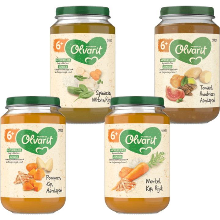 Olvarit Maaltijdpotjes 6+ Maanden 5 x 200g