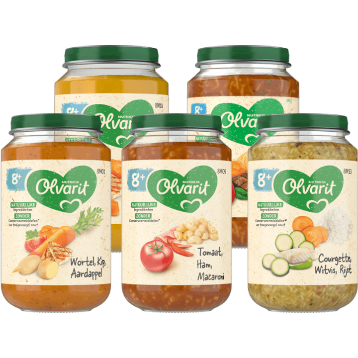 Olvarit Maaltijdpotjes 8+ Maanden 5 x 200g