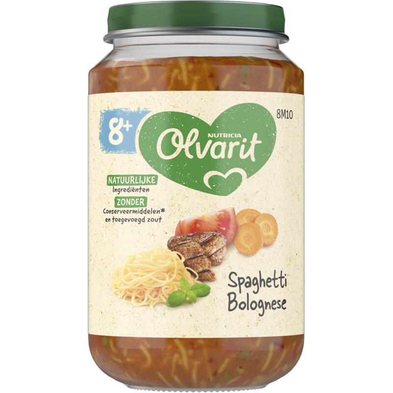 Olvarit Spaghetti bolognese 8m+