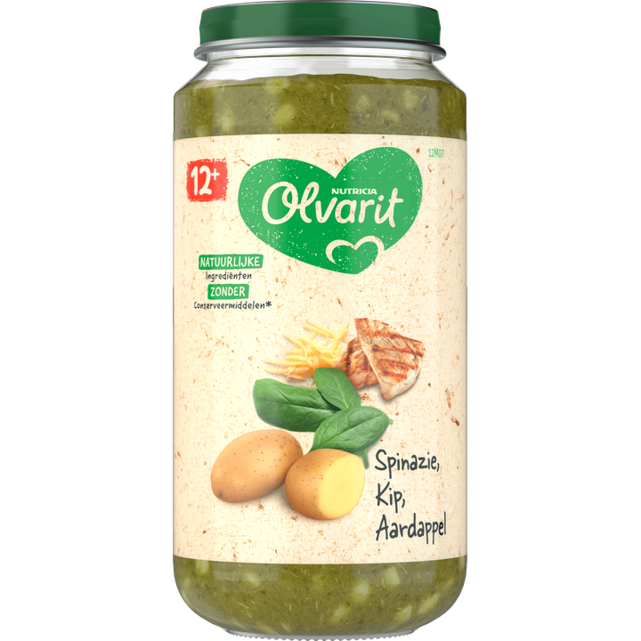 Olvarit Spinazie Kip Aardappel 12+ Maanden 250 g