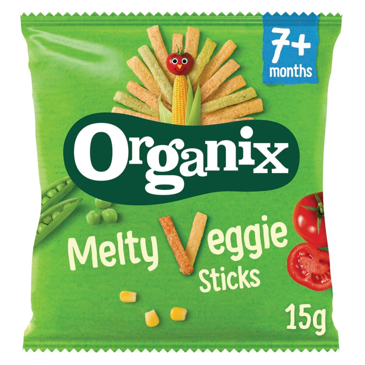Organix 7+M Melty Veggie Groentesticks