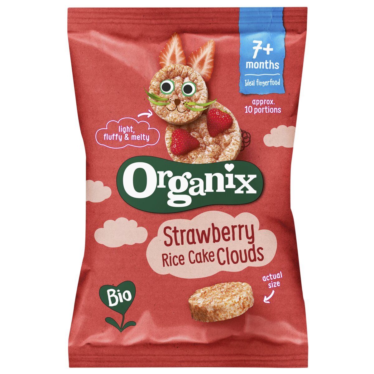 Organix Bio 7M+ Strawberry Rice Cake Clouds