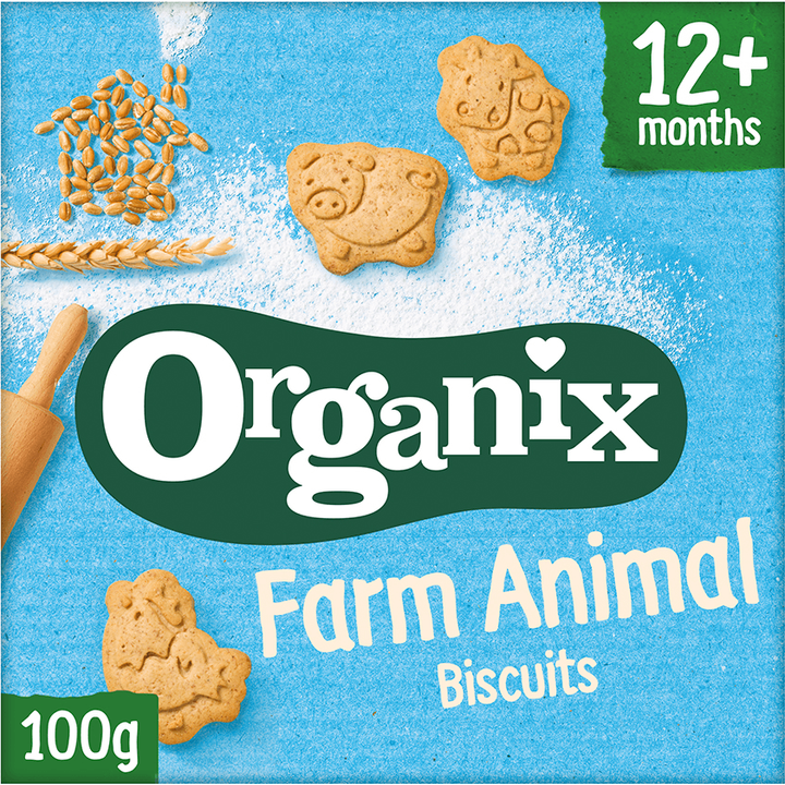 Organix Boerderijdieren koekjes babysnack 1+jr