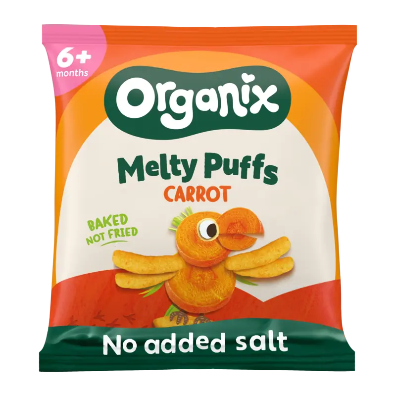 Organix Maïs knabbels met wortel 6m+