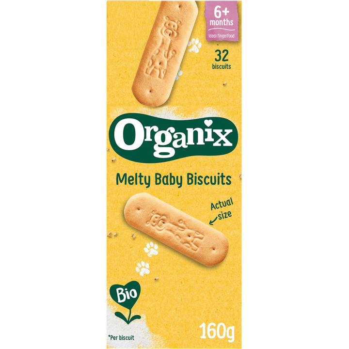 Organix Snack Melty Baby Biscuits 6+m 160g
