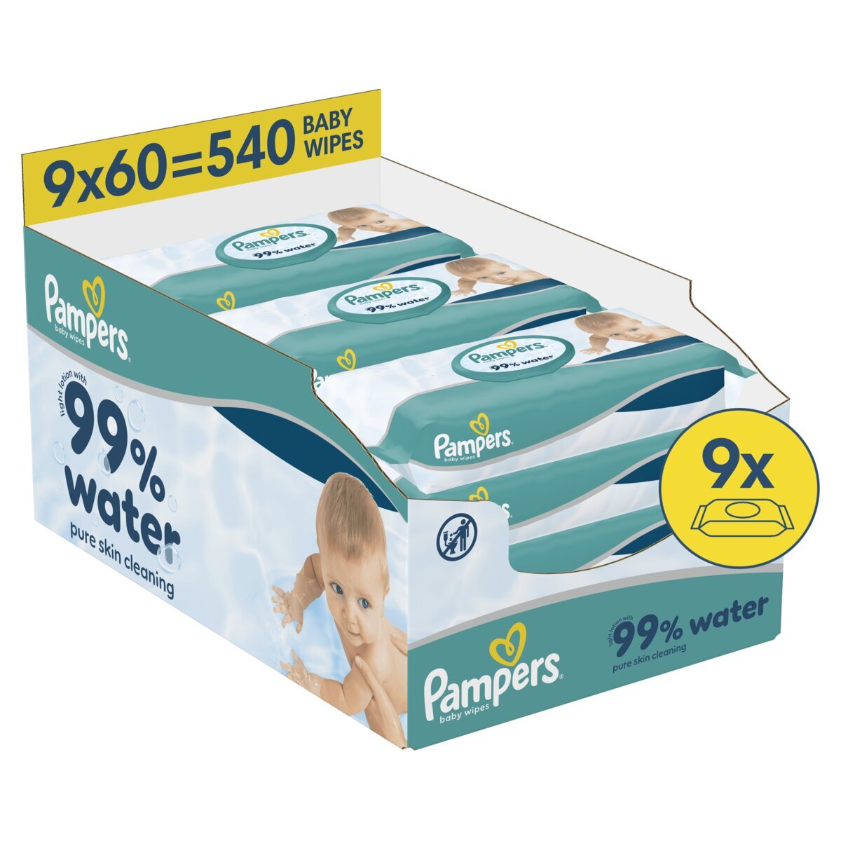 Pampers 99% Water Babydoekjes
