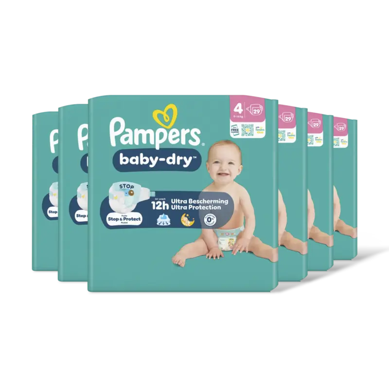 Pampers Baby-dry luiers maat 4 6-pack