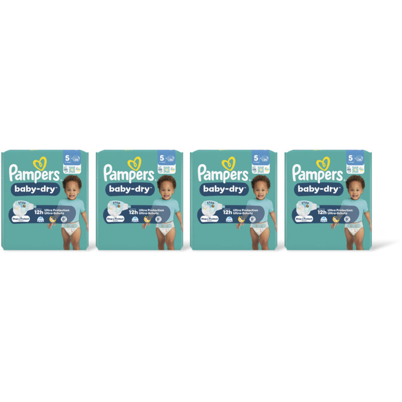 Pampers Baby-dry luiers maat 5 4-pack