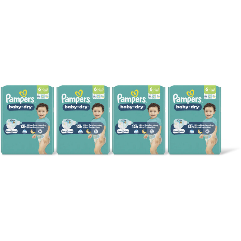 Pampers Baby-dry luiers maat 6 4-pack