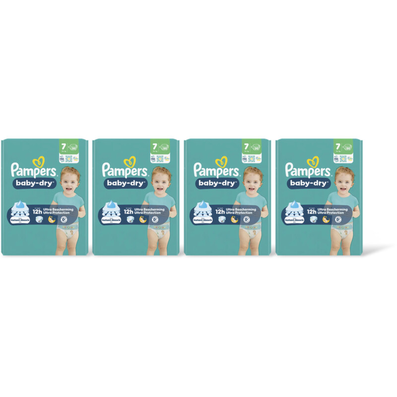 Pampers Baby-dry luiers maat 7 4-pack