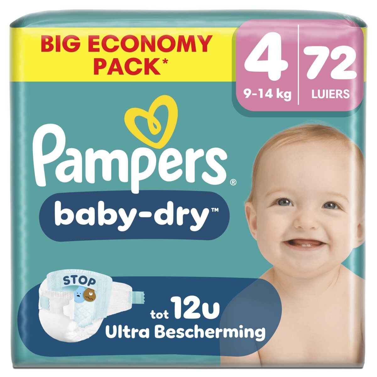 Pampers Baby-Dry Maat 4 Luiers