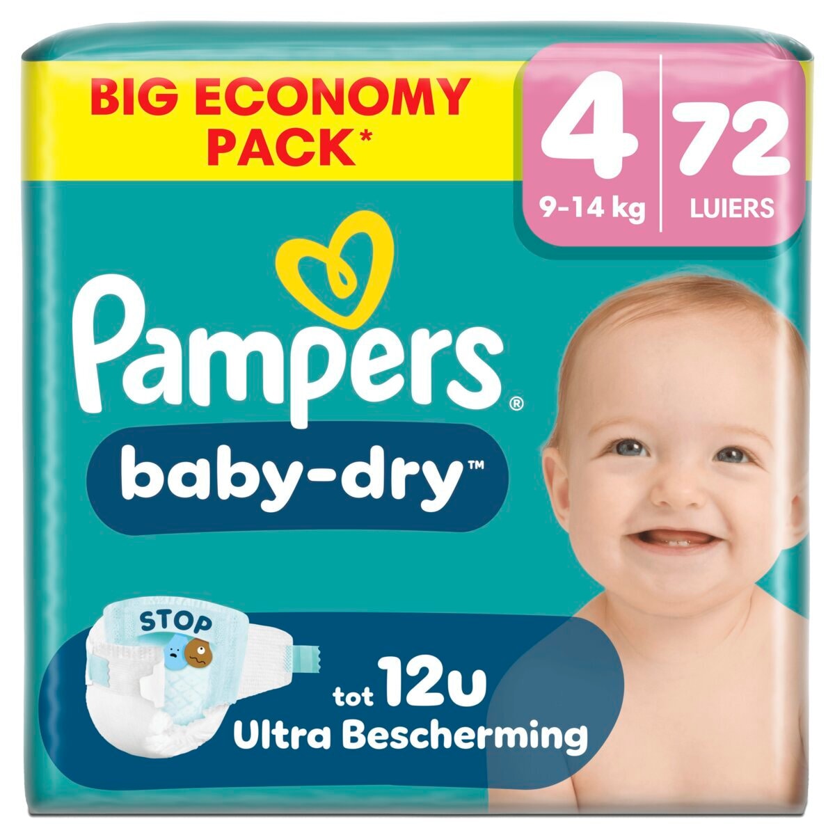 Pampers Baby-Dry Maat 4 Luiers