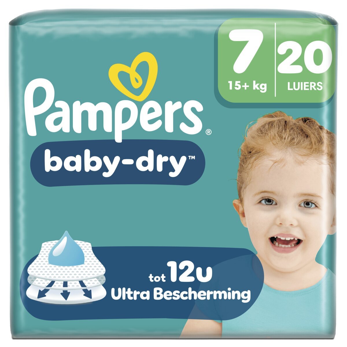 Pampers Baby-Dry Maat 7 Luiers